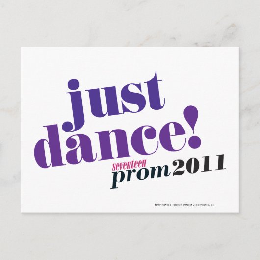 Dans enkel - Paars Briefkaart (Voorkant)