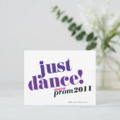 Dans enkel - Paars Briefkaart (Staand voorkant)