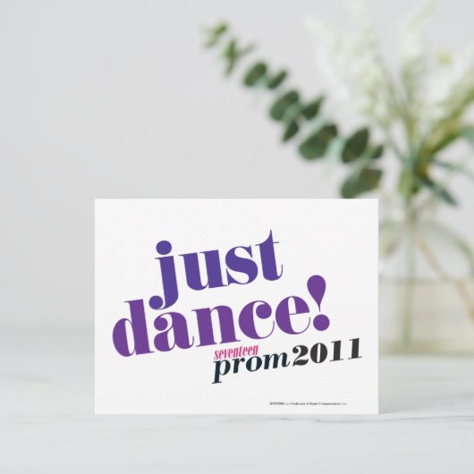 Dans enkel - Paars Briefkaart (Staand voorkant)