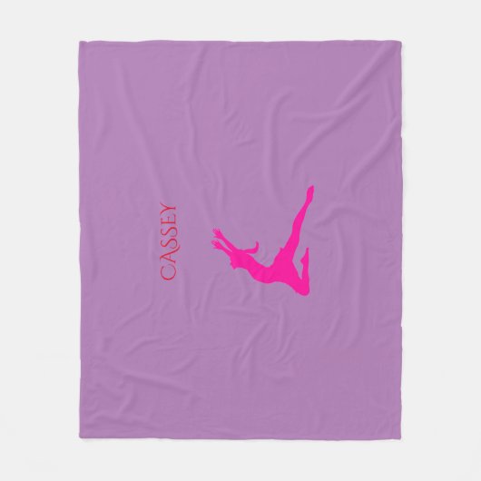 Dans fleece deken. (Voorkant)