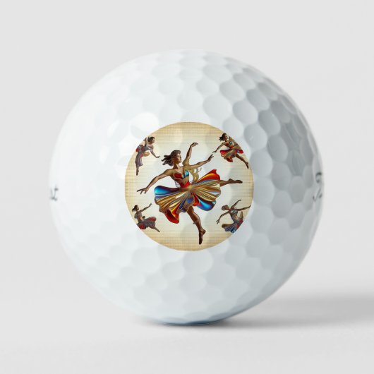 "Dans geïnspireerd door Natuur" Golfballen (Voorkant)
