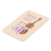 Dans Gezegde met Violin & Ballet Shoes Magneet (Linkerzijde)