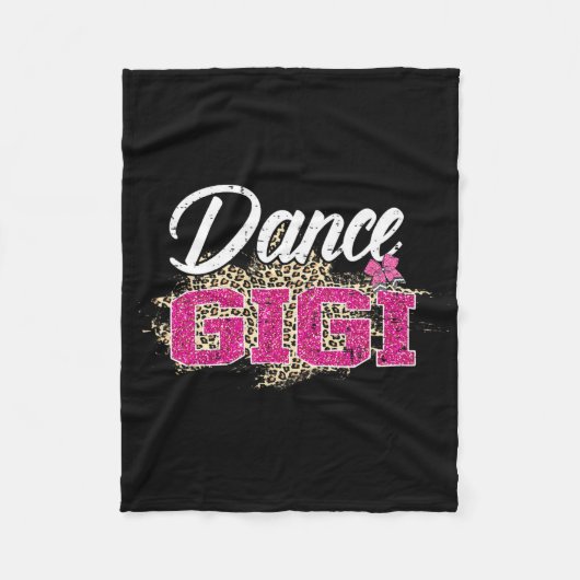 Dans Gigi Leopard Funny Dansen Gigi Moederdag Fleece Deken (Voorkant)