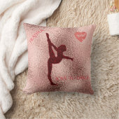 Dans gooit kussen met gepersonaliseerde naam. (Deken)