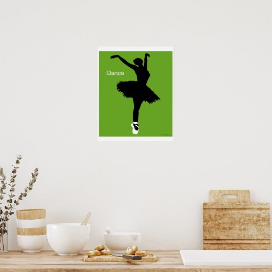 Dans (groen) poster (Keuken)