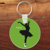 Dans (groen) sleutelhanger (Voorkant)