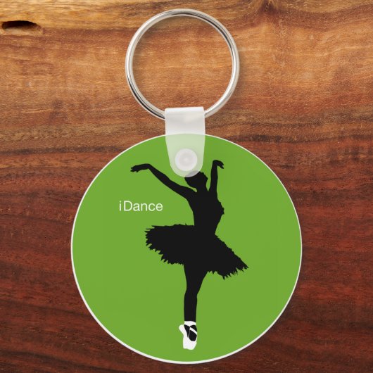 Dans (groen) sleutelhanger (Voorkant)