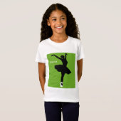 Dans (groen) t-shirt (Voorkant volledig)