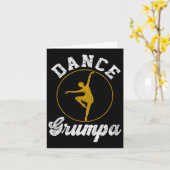 dans Grumpa Dance Lover Vaderdag Kaart (Gele Bloem)