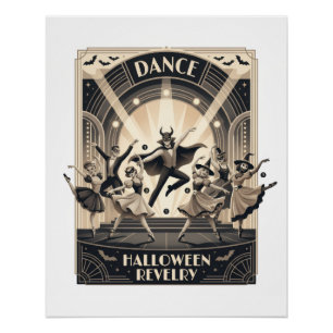 Dans Halloween-feestvreugde Perfect Poster