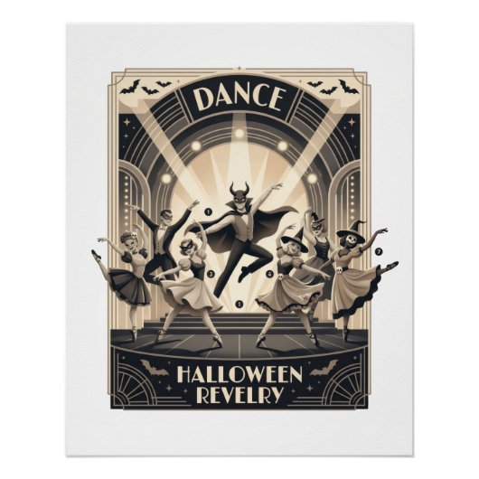 Dans Halloween-feestvreugde Perfect Poster (Voorkant)