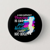 Dans Hedendaagse moderne danser dansen Ronde Button 5,7 Cm (Voorkant)