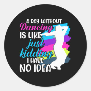 Dans Hedendaagse moderne danser dansen Ronde Sticker