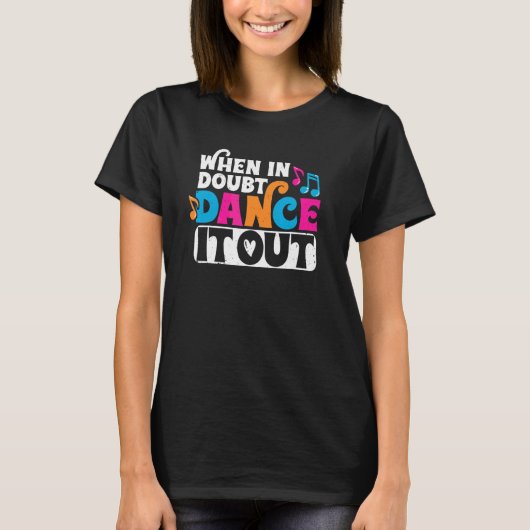 Dans het uit  Danser Dansles Leraren T-shirt (Voorkant)
