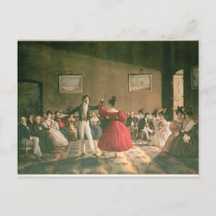 Dans in a Salon in Buenos Aires, c.1831 (m/v op p Briefkaart