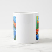 Dans in blauw 2008 grote koffiekop (Voorkant)