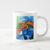 Dans in blauw 2008 grote koffiekop (Rechts)