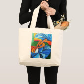 Dans in blauw 2008 grote tote bag (Voorkant (product))