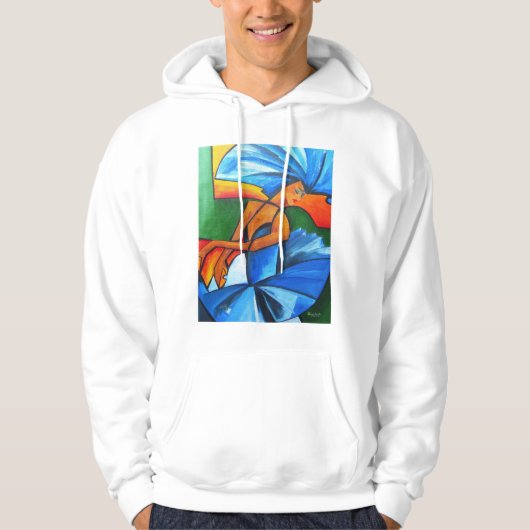 Dans in blauw 2008 hoodie (Voorkant)
