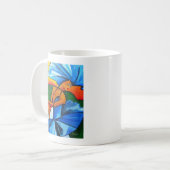 Dans in blauw 2008 koffiemok (Voorkant links)