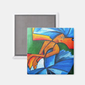 Dans in blauw 2008 magneet (Voorkant / Achterkant)