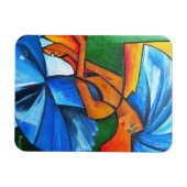 Dans in blauw 2008 magneet (Horizontaal)