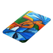 Dans in blauw 2008 magneet (Linkerzijde)