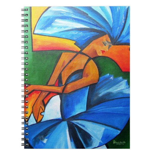 Dans in blauw 2008 notitieboek (Voorkant)