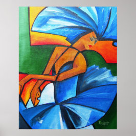 Dans in blauw 2008 poster