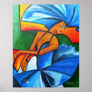 Dans in blauw 2008 poster