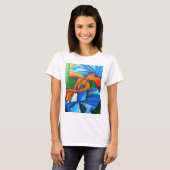 Dans in blauw 2008 t-shirt (Voorkant volledig)