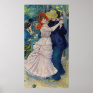  dans in Bougival door Pierre A. Renoir Poster