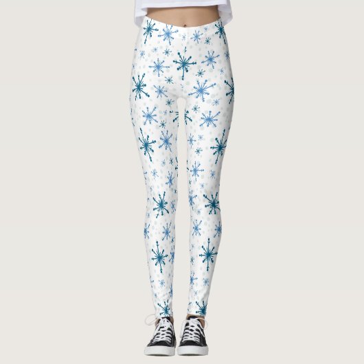 Dans in de Elegantie van de Winter: Sneeuwvlok voo Leggings (Voorkant)