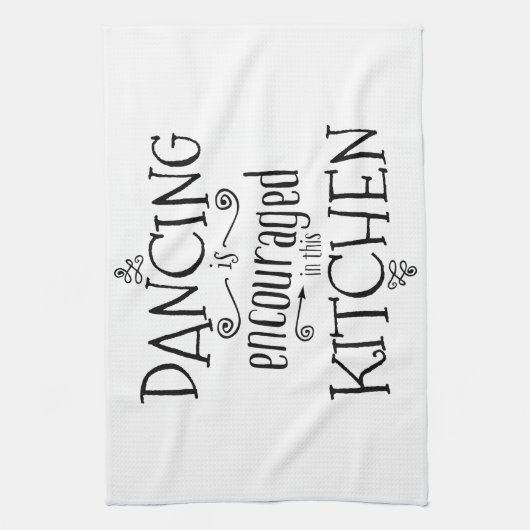 Dans in de keuken - handdoek (Verticaal)