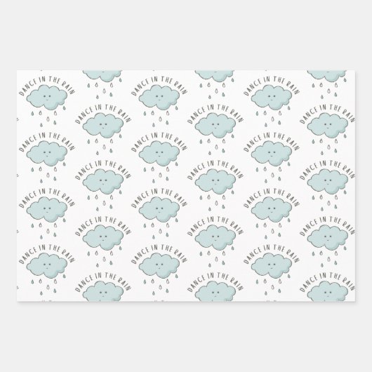 Dans in de papierbladen voor regenwonden inpakpapier vel (Voorkant 2)