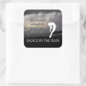 Dans in de Rain Inspirerend Sticker (Tas)