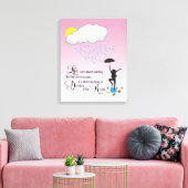 Dans in de regen canvas afdruk (Insitu (Woonkamer))