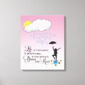 Dans in de regen canvas afdruk (Voorkant)