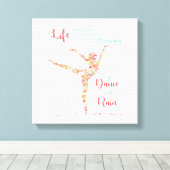 Dans in de regen Canvas Print (Insitu (Houten vloer))