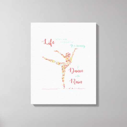 Dans in de regen Canvas Print (Voorkant)