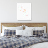 Dans in de regen Canvas Print (Insitu (Slaapkamer))