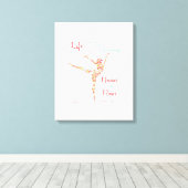 Dans in de regen Canvas Print (Insitu (Houten vloer))
