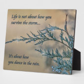 Dans in de regen fotoplaat (Zijkant)