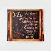 Dans in de regen, Life citeert expressies Wandkleed (Voorkant (horizontaal))