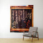 Dans in de regen, Life citeert expressies Wandkleed (In situ)