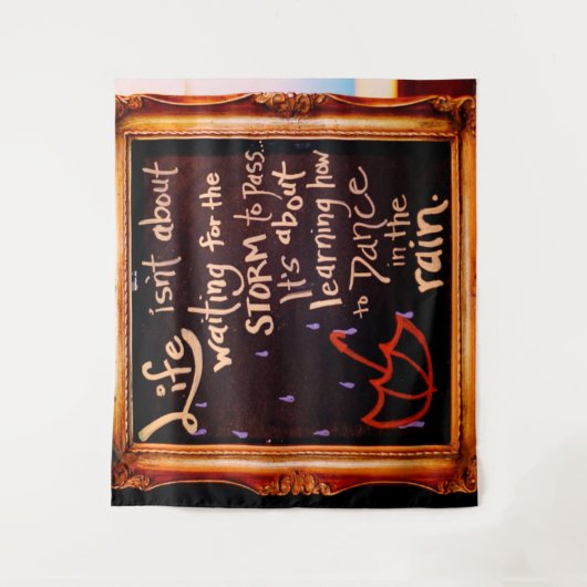 Dans in de regen, Life citeert expressies Wandkleed (Voorkant)