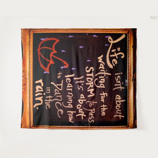 Dans in de regen, Life citeert expressies Wandkleed (Voorkant (horizontaal))