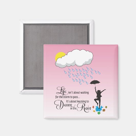 Dans in de regen magneet (Voorkant / Achterkant)