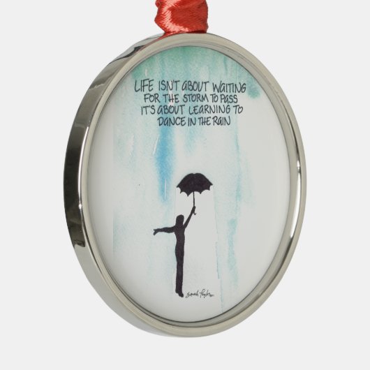 Dans in de regen metalen ornament (Rechts)