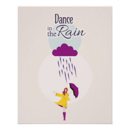 Dans in de regen | Motivatie Poster prijsopgave